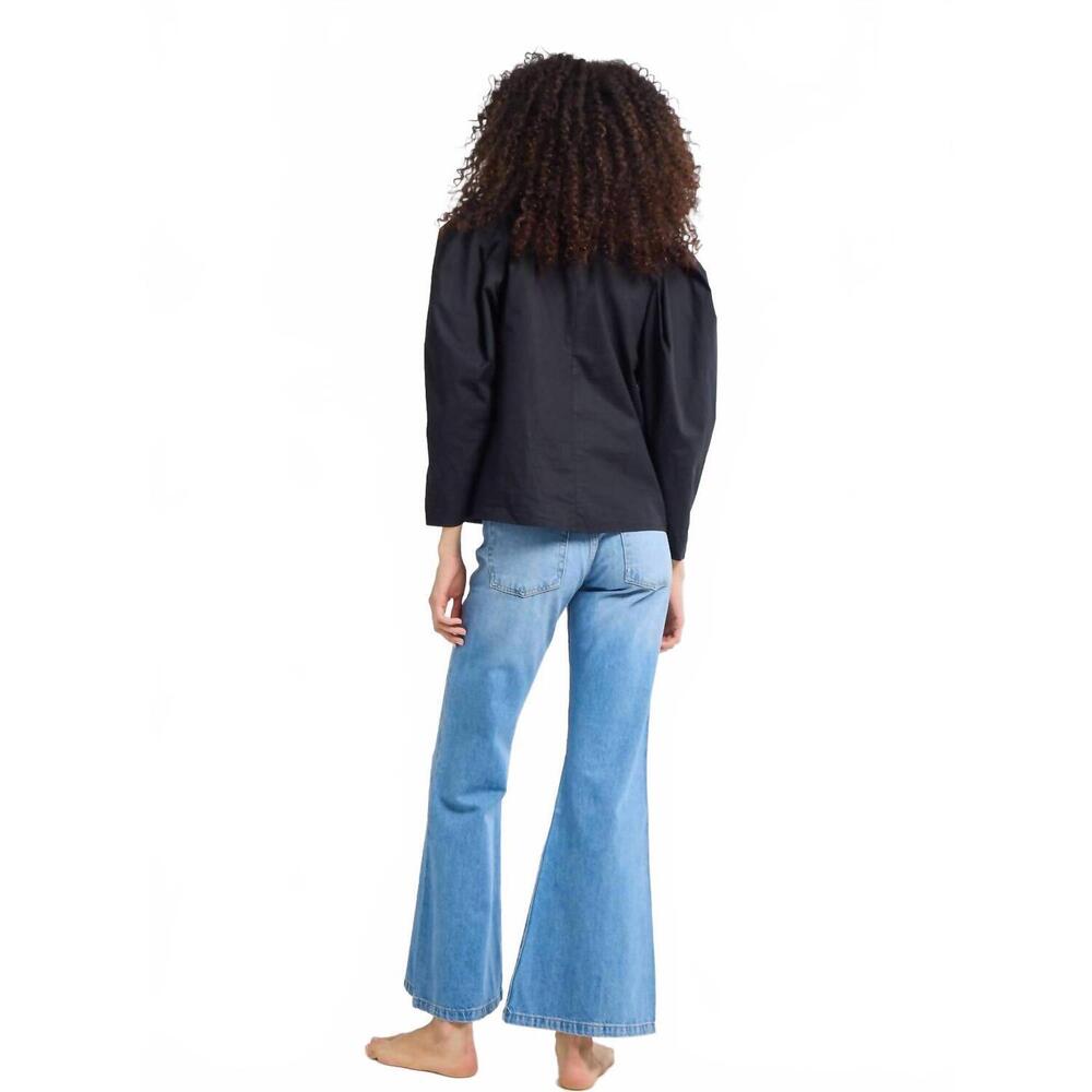 NEW MILLE lila puffed top in black - Picture 2 of 8
